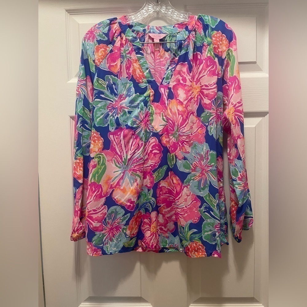 Lilly Pulitzer LILLY PULITZER Martinique Top JUNGLE UTOPIA size XS